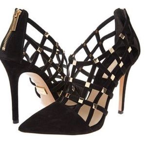 Micheal Kors Agnes Suede Cage Pump